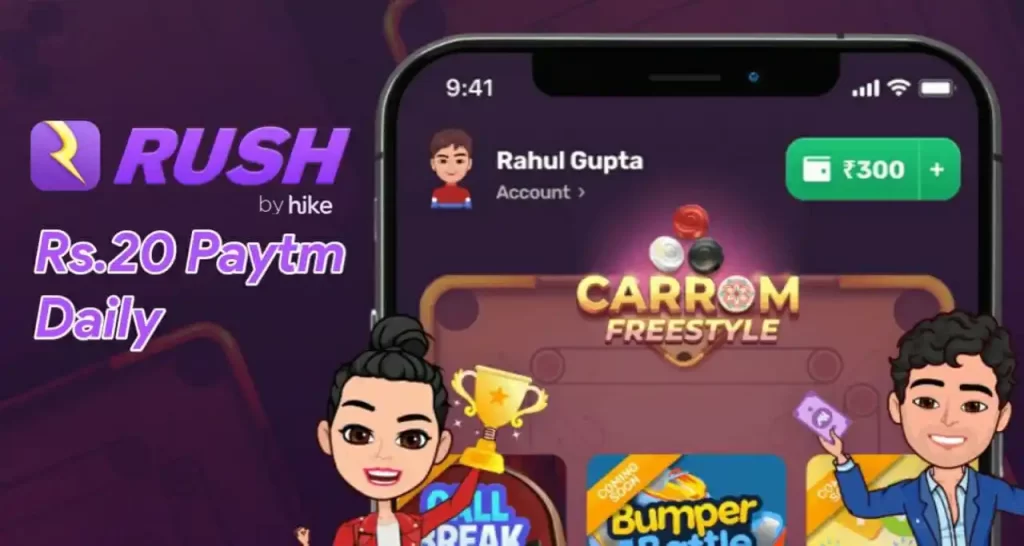 Rush App By Hike Earn Rs20 Paytm Cash