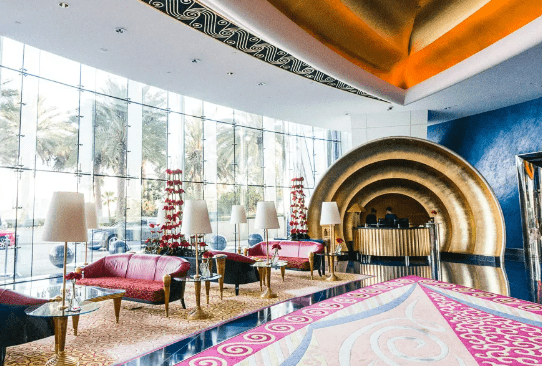 Burj Al Arab Hotel Lobby