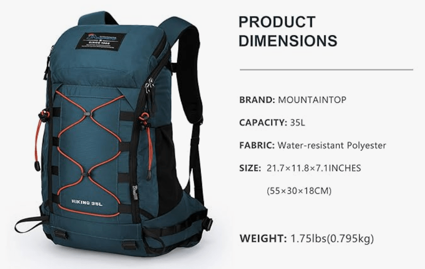 Mountaintop Hiking Backpack